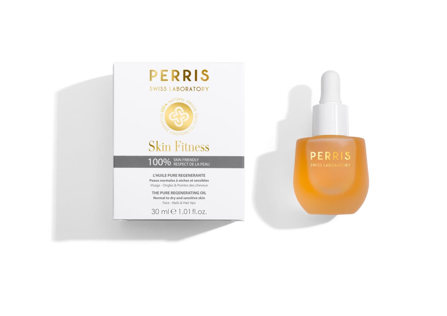 PERRIS SWISS LABORATORY Skin Fitness The Pure Regenerating Oil, face, nails & hair tips 30ml